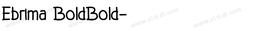 Ebrima BoldBold字体转换